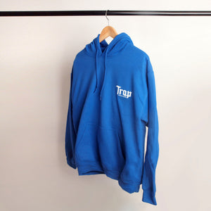 Trap Scriptures Royal Blue Mens Hoody Front And Back Plus Other Color Options. Available Now In All Colors Size Xs/2XL Priced At $60.00 