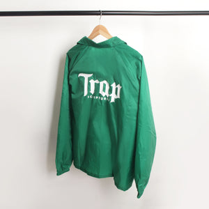 Hunter Green TRAP SCRIPTURES Baseball Jacket