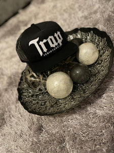 Black Trap Scriptures Trucker Hats With All Color Waves