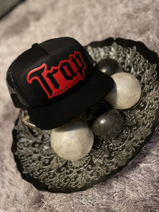 Black Trap Scriptures Trucker Hats With All Color Waves