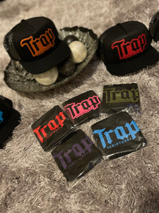 Black Trap Scriptures Trucker Hats With All Color Waves