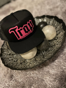 Black Trap Scriptures Trucker Hats With All Color Waves