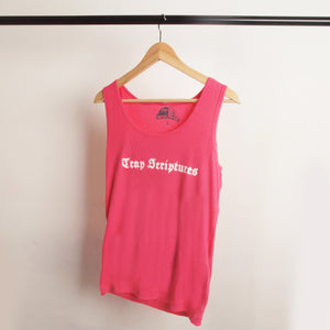 Women's Pink Trap Scriptures Night Sleeper Tank