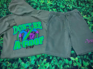 Trapscriptures Don’t Be A Goof Hoodie Short Set