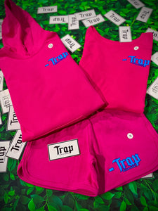 Trapscriptures Female Hoodie Short Set