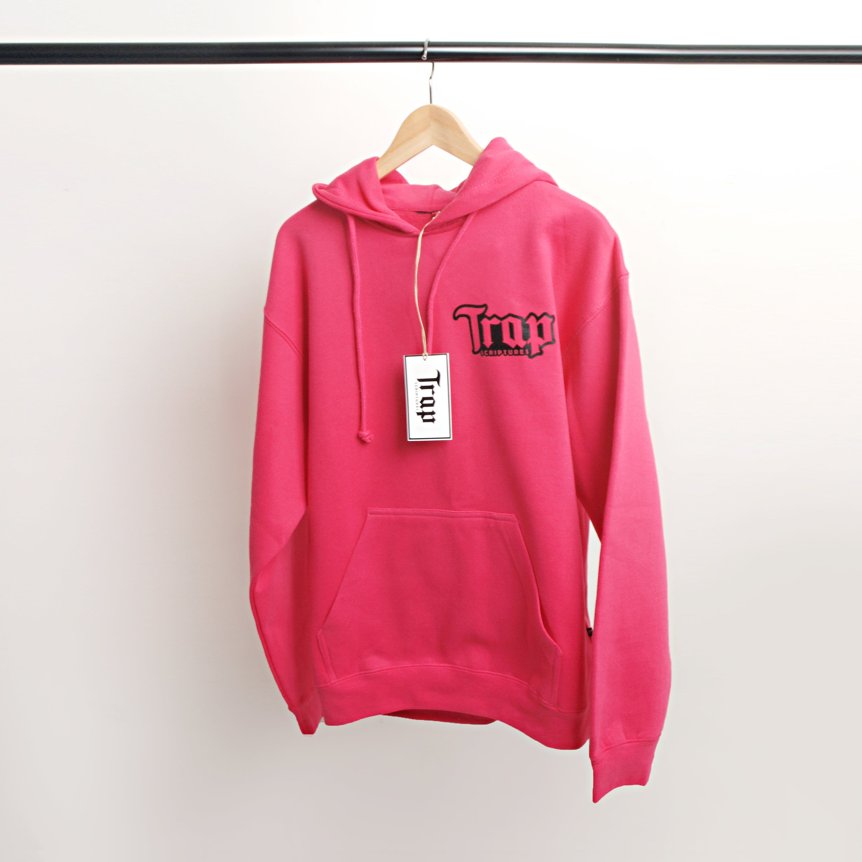 Pink And Black Trap Scriptures Hoodie TrapScriptures